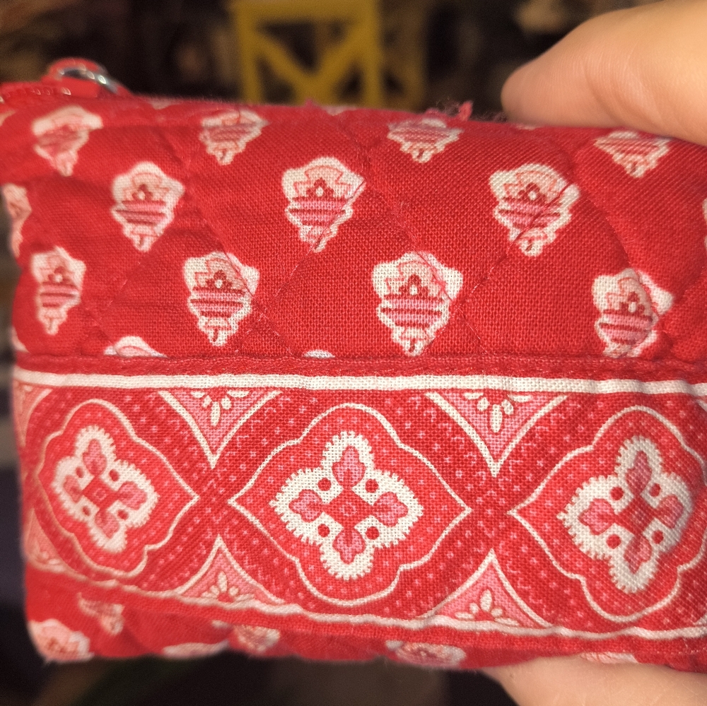 Vera Bradley Red Quilted Pouch